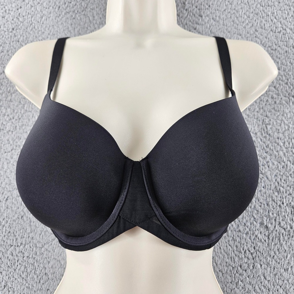 Wacoal Bra 34DD Black 853281 Ultimate Side Smoother Underwire Full Coverage
